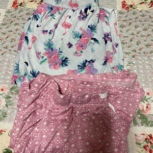 Pajama Capri and shorts. Size large.